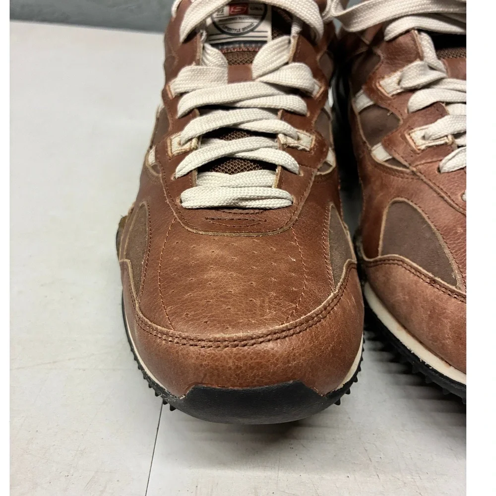 Skechers Urban Spike B-Boys Sneakers 50373 BRNT Mens 9.5 Brown Casual NWB